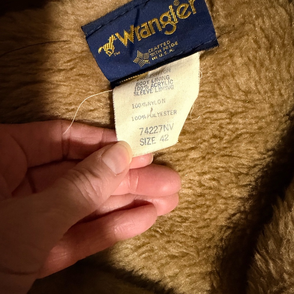 Vintage wrangler lined Jean jacket size 42 - Picture 4 of 6